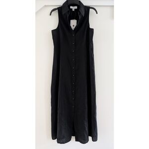 Magaschoni Linen Blend Maxi Dress